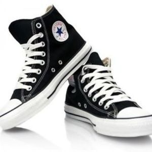 Black and white Chuck Taylor Converse